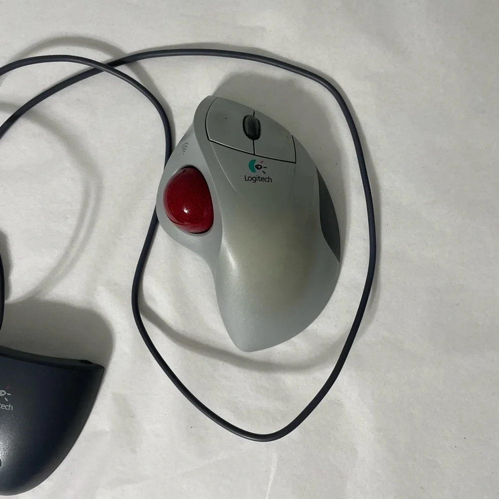 Logitech Cordless Mouse Receiver Track Man Wheel wireless